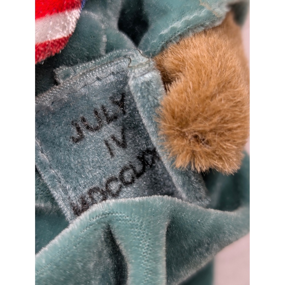 NY Teddy Statue of Liberty Plush Bear 1999 Vintage Souvenir 8 Inch Twin Towers - Picture 2 of 8